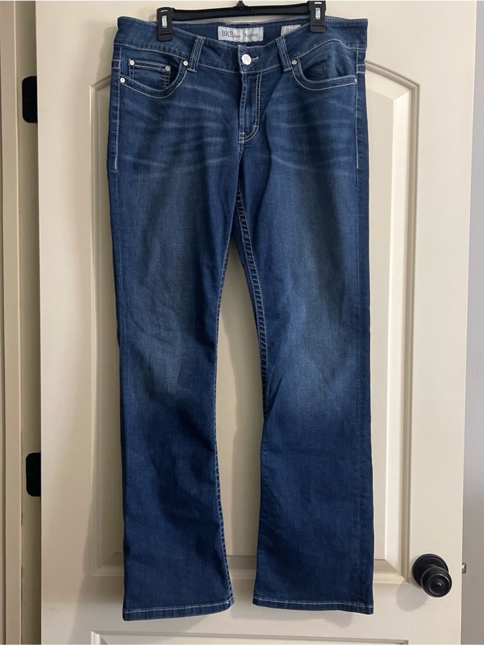 BKE Women's Boot Cut Jeans in Dark Blue Wash